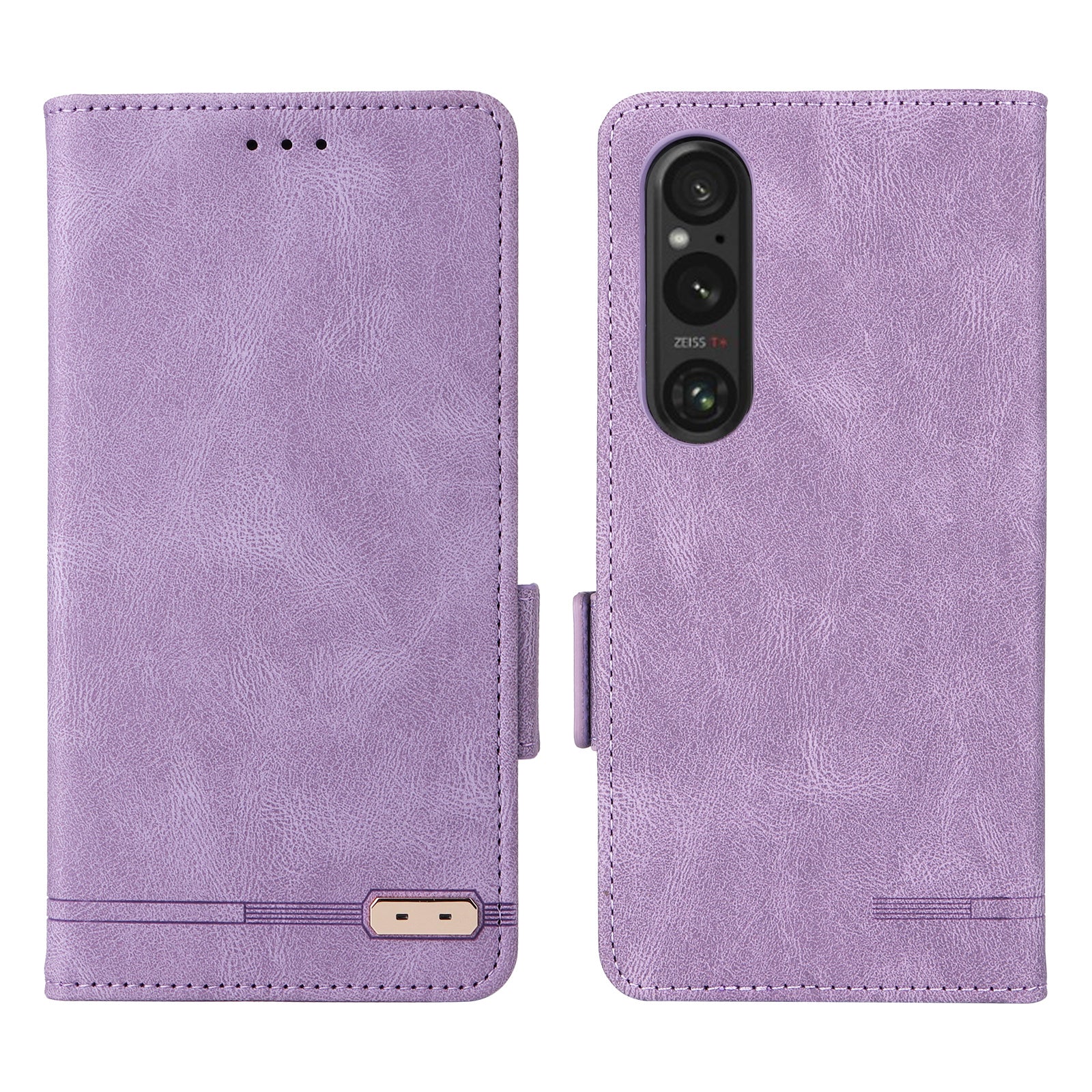 For Sony Xperia 1 VI Phone Case Hardware Decor PU Leather Flip Stand Wallet Cover For Sony Xperia 1 VI Phone Case Hardware Decor PU Leather Flip Stand Wallet Cover